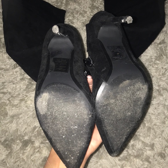 Thigh high faux suede boot - Picture 2 of 6